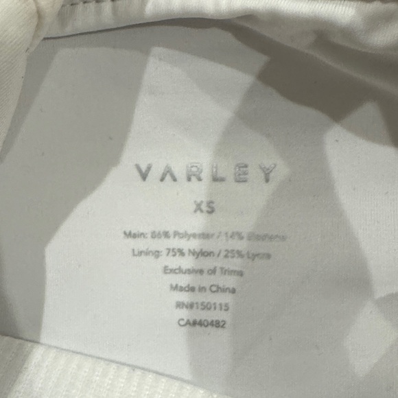 Varley White Apparel - Picture 2 of 5